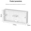 Surface Mount 86 Type Double Gang Back Box Switch & Socket Panel Wiring Outlet