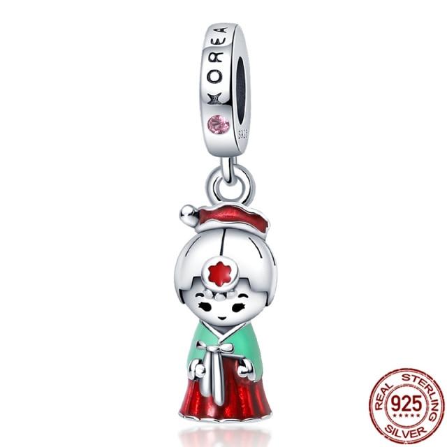 925 Silver Dream Catcher Series Charms Fit 925 Original Bracelets