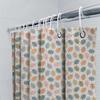 Dekorativer Badezimmer-Duschvorhang mit buntem Eichenblattmuster Polyestergewebe Wasserabweisend Heimdeko
