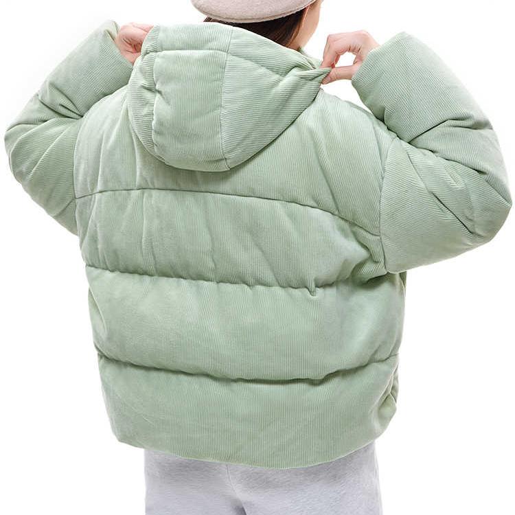 Fila Fusion Casual Comfortable Solid Color Zipper Warm Down Jacket Women outerwear Herbal-Green T11W416902F-LG