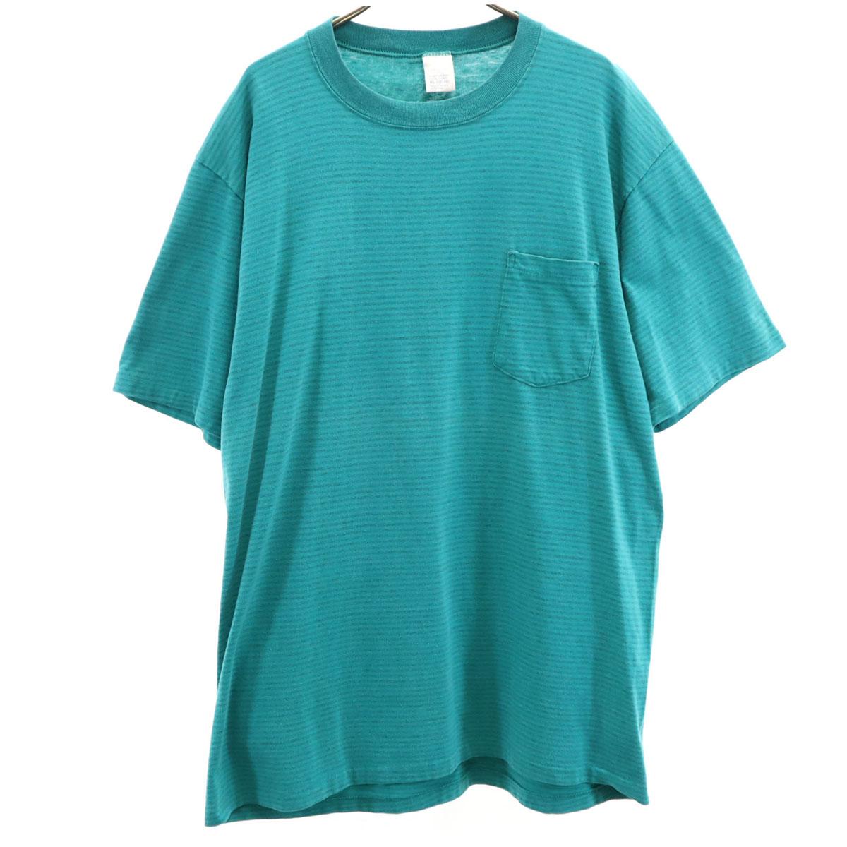 

TOWNCRAFT 90-е Сделано в США Футболка с коротким рукавом с узором старой каймы Мужская Б/У