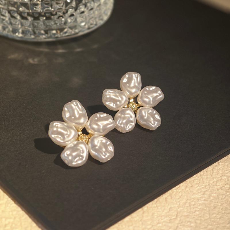 2024 Elegante Schlichte Blumenohrringe - Leichter Luxus-Mode