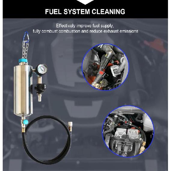 Petrol Car Injector Cleaner GX100 Auto Fuel Injector Nozzle Flushing For Petrol EFI Throttle Tools for Petrol Car