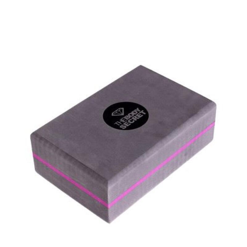 THE BODYSECRET THE BODY SECRET Classic Yoga Block Dark Gray/Purple Posture Correction Yoga Block