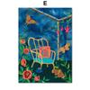 Abstrakte Mode Aktuelles Mädchen Tiger Bunte Blume Wandkunst Leinwand Malerei Poster Und Drucke Wandbilder Für Schlafzimmer Dekor Kein Rahmen