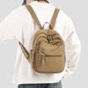 Schoolbag1011 New High-value Backpack Men's and Women's Medium Multi-compartment Backpack Leisure Travel Backpack Anti-splashing Cloth Bag
