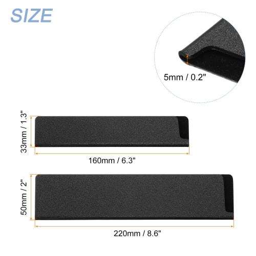 uxcell 5-Piece Knife Edge Guards, 8.6"x2" and 6.3"x1.3" ABS Knife Cover Sleeves, Blade Protectors, Universal Knife Sheaths for Home Kitchen Knives