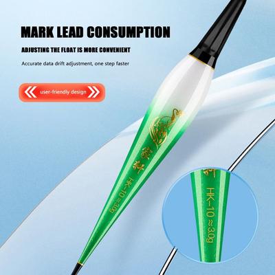 New Nano Electronic Fishing Float Indicator Slip Drift Tube Rock Fishing Floats 2 Light Buoy Strike Bobbers Night Fishing