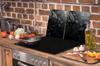 TABLA PROTECTORA DE CRISTAL 75x52 NEGRA