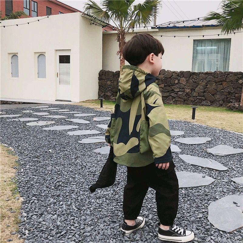 2025 Boys' Camouflage Windbreaker: Spring/Autumn Street Style