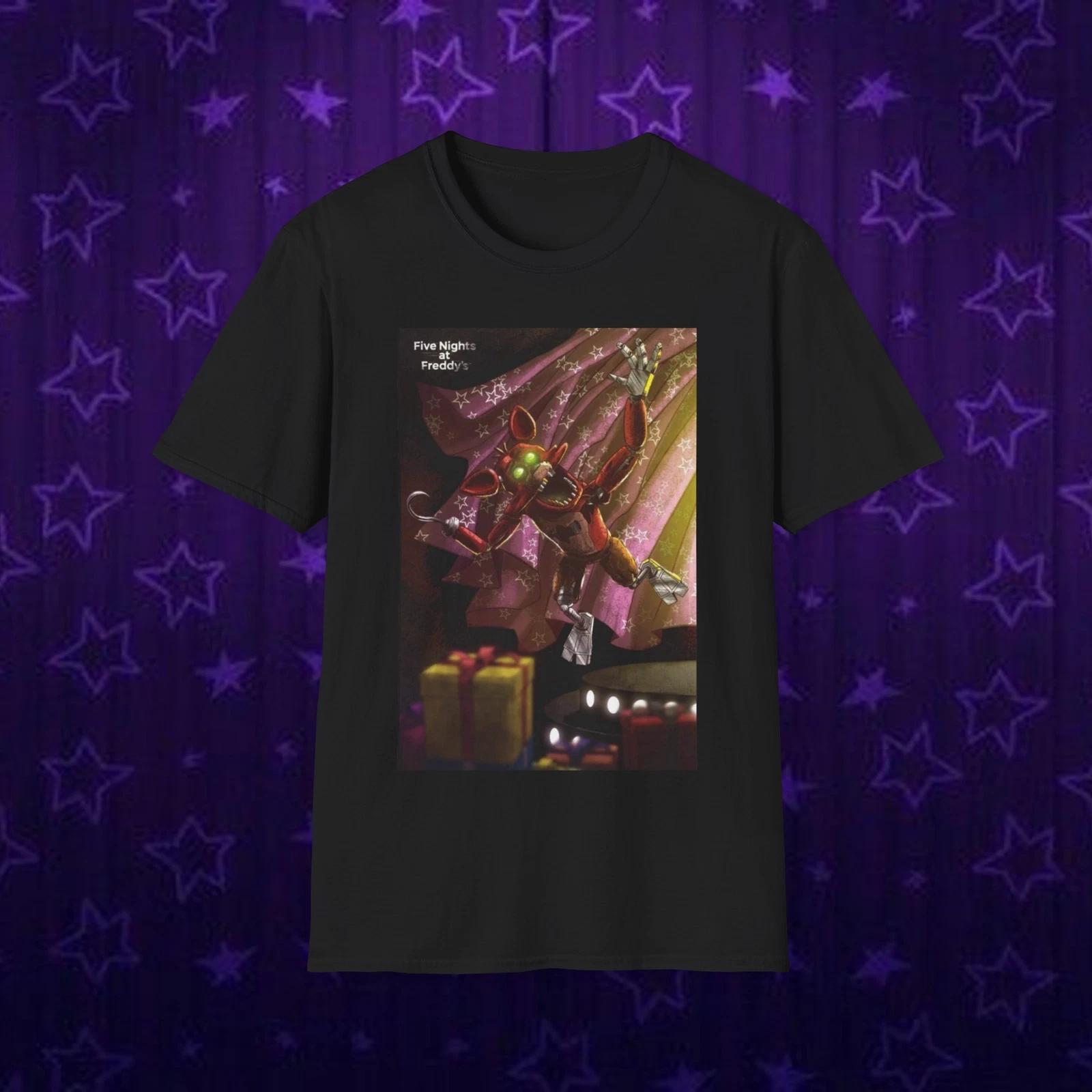 Five Nights At Freddy’s Movie Fnaf Bonnie Chica Foxy Unisex Softstyle T-Shirt M