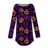 Damesmode Losse Ronde Hals Halloween Print Lange Mouwen T-shirt Top Pullover