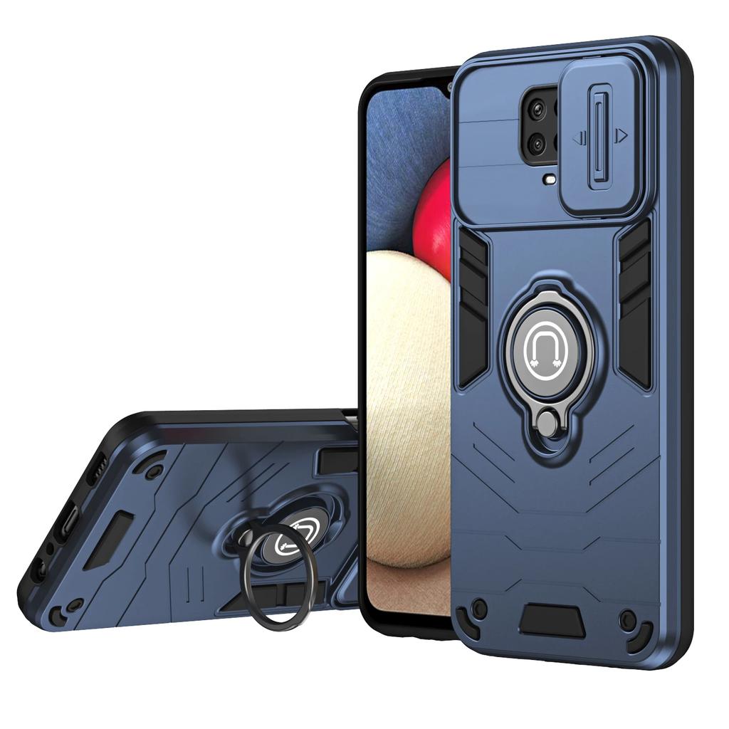 For Xiaomi Redmi Note 9S Case Slide Lens Camera Case For Redmi Note9 Note 9 Pro Max Shockproof Armor Magnet Ring Cover