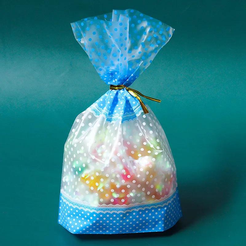 50 Stück Keks-, Süßigkeiten-, Back- und Snackverpackungen, farbig, flache Öffnung, Geschenktüten für Feiertage, Hochzeiten, Neujahr, Partys mit Draht