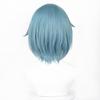 Anime Cosplay Wig, Miki Sayaka Sky Blue Short Bob High-Temperature Fiber Synthetic Hairpiece