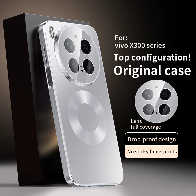 For VIVO X300 Pro Case Hard AG Matte Magnetic MagSafe Lens Protective Back Cover Case For VIVO X300 X300Pro Full Cover Shell