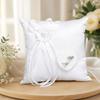 Handmade Bridal Ring Cushion Polyester Wedding Ring Holder Wedding Ring Pillow  Engagement Ceremony