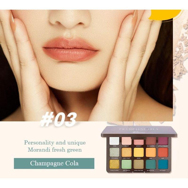 Pudaier - Fifteen Color Versatile Eyeshadow Palette - 3 Types