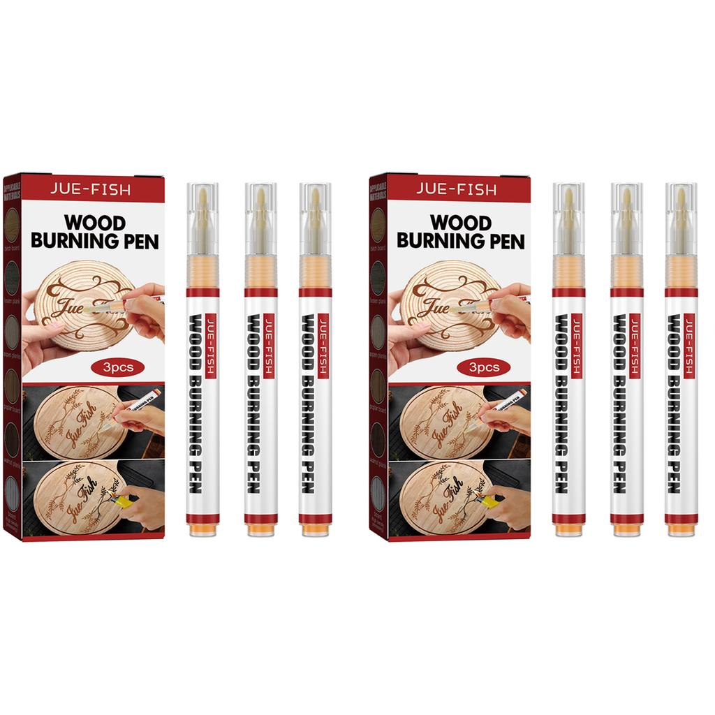 Wood Burning Pen Quickly Depict Beautiful Patterns Handmade Wood DIY Ink Evenly Distributed Safe Ingredient Wood Burning Pen Set