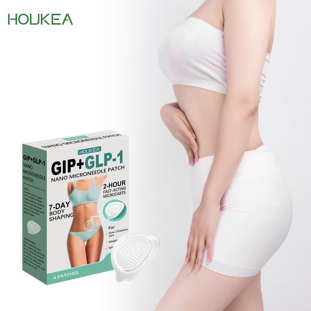 GIP+GLP Nanos Microneedles Patch GLP-1 Microneedles Patch Unisex Gentle Body Slimming Stickers Daily Lazy Care Patch for Adults