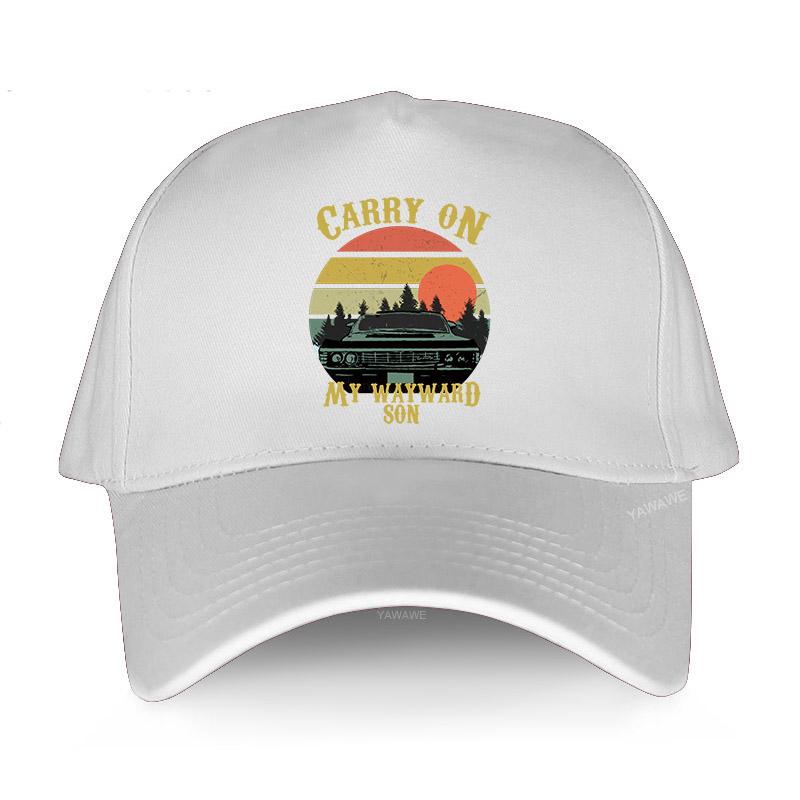 

Бейсболка Snapback Хип-хоп Весна Лето Твердая шляпа от солнца CARRY ON MY WAYWARD SON Унисекс Подростки Хлопковые кепки Открытая повседневная шляпа