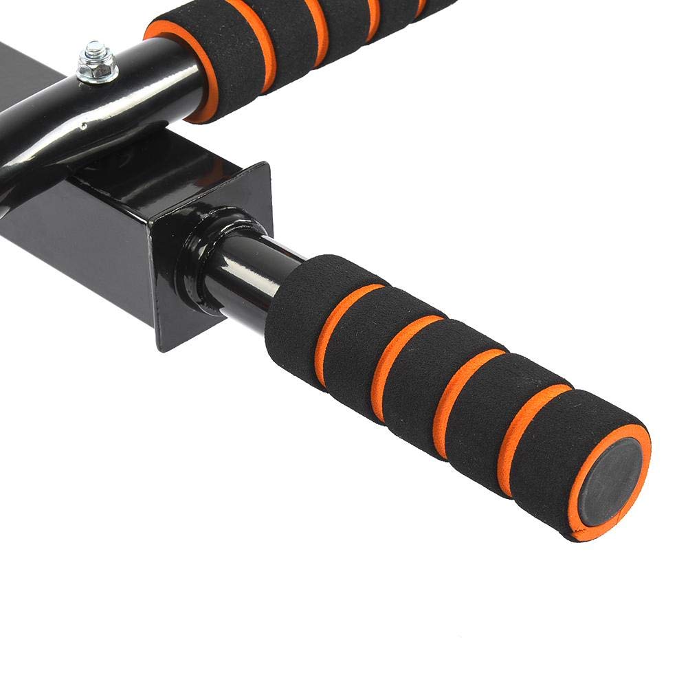 Chin-up bar, wall-mounted chin-up bar, black powder coated, for home and gym use, suitable for beginners and advanced users