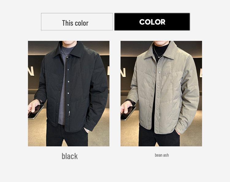 National Standard 90 Men's Trendy Winter Lapel Down Jacket