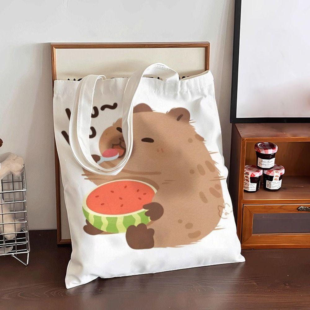 Schultasche Capybara Umhängetasche Unterarmtasche Große Kapazität Capybara Handtasche Mädchen