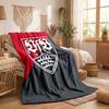 Coperta in Pile a Tema VfB Stuttgart Morbida e Accogliente Coperta in Peluche per Camera da Letto Divano Viaggio