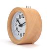 Small Alarm Clock with Night Light Classic Round Silence Table Clocks Snooze Function