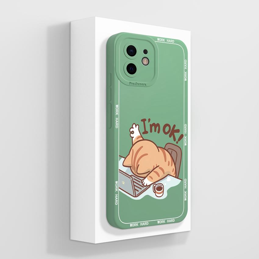 עבור אייפון 12 11 XR 6 7 8 פלוס מיני פרו מקס תיקי טלפון דפוס ארנבת קטיפה חמודה הגנה עמידה לאבק מסיליקון נוזלי כיסוי אחורי רך עבור כיסוי לאייפון