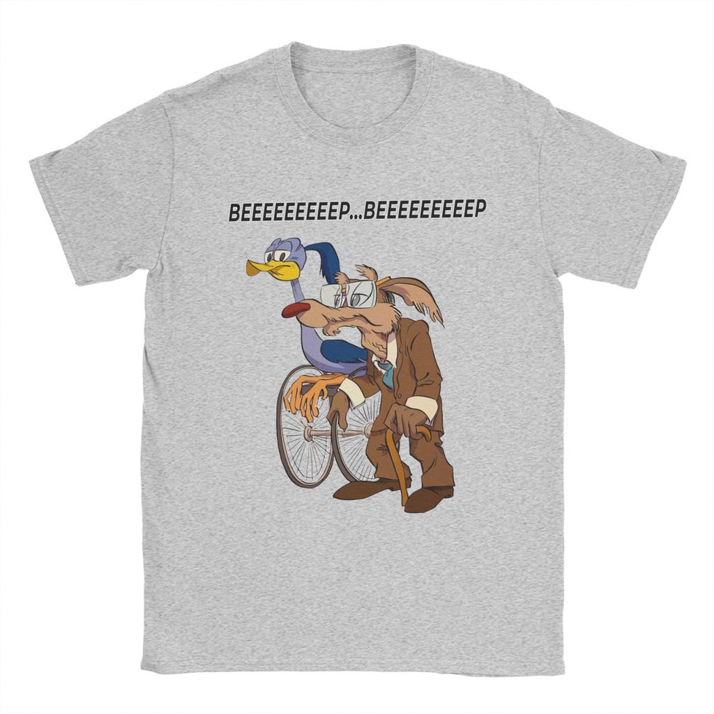 T-shirt da uomo Roadrunners And El Coyoted Abbigliamento in Cotone Fantastica Maglietta a Maniche Corte Girocollo Magliette Estive