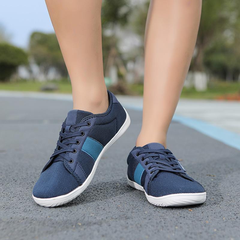 Breathable Knitted Women Casual Sports Shoes Men Wide Toe Cross-training Sneakers Elastic Gym Fitness Shoes
