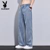 PLAYBOY Men's Lightweight Tencel Blend Straight Jeans