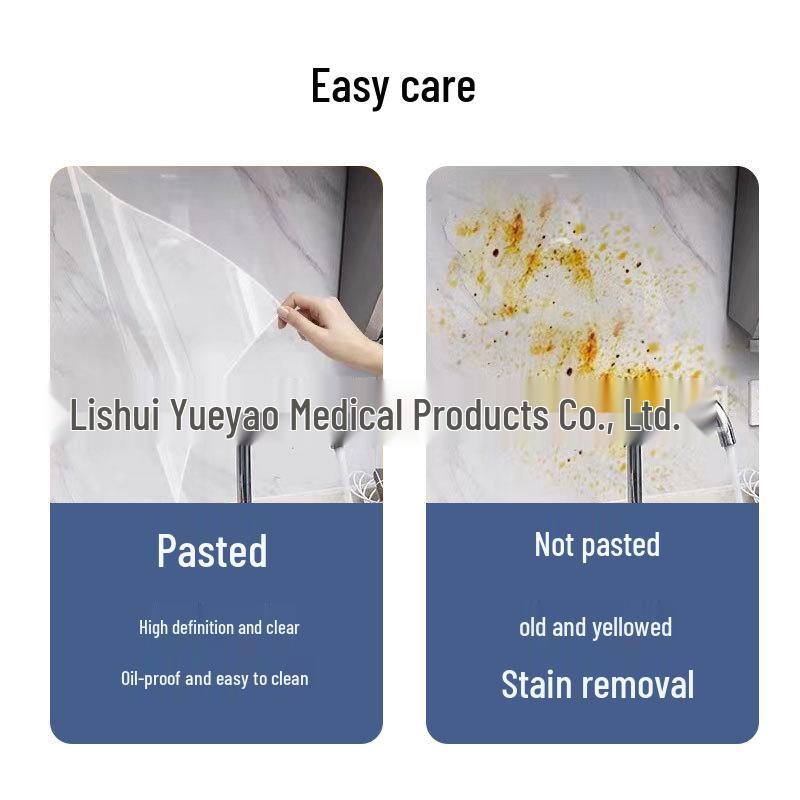 Pellicola da Cucina Static Cling per Pareti: Protezione per Piastrelle e Mobili Senza Adesivo, Anti-Olio, Impermeabile