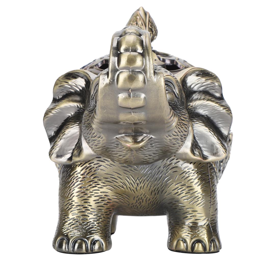 Bruciatore di incenso a forma di elefante Ornamento per aromaterapia per soggiorno Ingresso Camera da letto(Bronzo )
