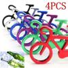 4Pcs/Set Outdoor EDC Multi Bike Keychain Key Ring Bottle Wine Beer Opener Tool Muilti Colors Hiking Accessories