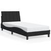 Vidaxl Bed Frame With LED Lighting, Black, 90X190 Cm, Velvet