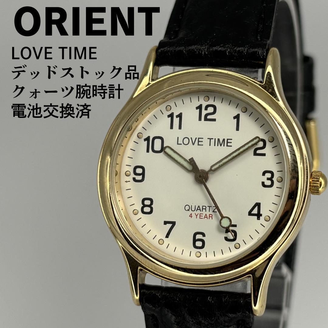 Dead stock item ORIENT Orient Love Time Quartz watch battery replaced