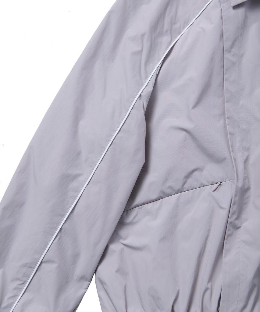 Ten Past Seven Contrast Piping Blouson Jacket - Light Beige
