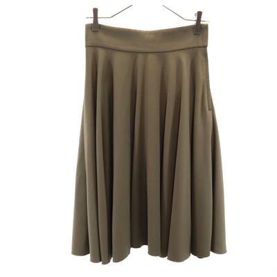 JOURNAL STANDARD Made In Japan Midi Length Flare Skirt 36 Khaki Women Used
