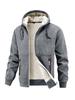 Men's 2025 Lambswool Hooded Jacket - Warm, Thickened, Casual Autumn/Winter Wear with Free Shipping