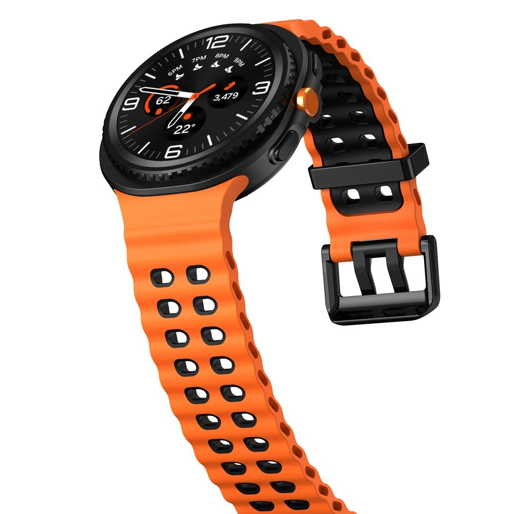 Silicone Marine Band For Samsung Galaxy Watch 8 Classic 46mm Sports Strap For Samsung Watch 8 44mm 40mm Bracelet Watchbands