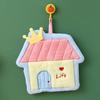 Cartoon Small House Quick-Dry Soft Hand Towel for Kitchen & Bathroom