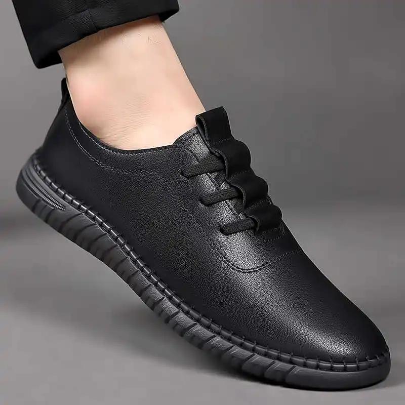 Fashion Thick Heel Autumn-spring Wide Shoes Vulcanize Branded Sneakers For Man Luxury Men's Loafers Sport Shoess Vzuttya Loafersy