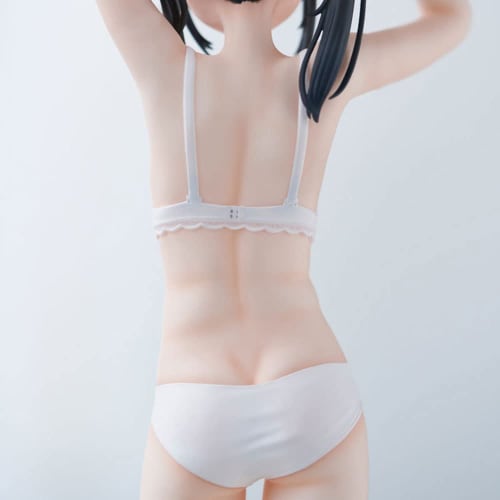Anime Figure Kantoku Sailor Fukuno Manaka JK Junior High School Service Girl Waifu Figure with Removable Clothes, Cute Double Ponytail Loli Hot Girl S