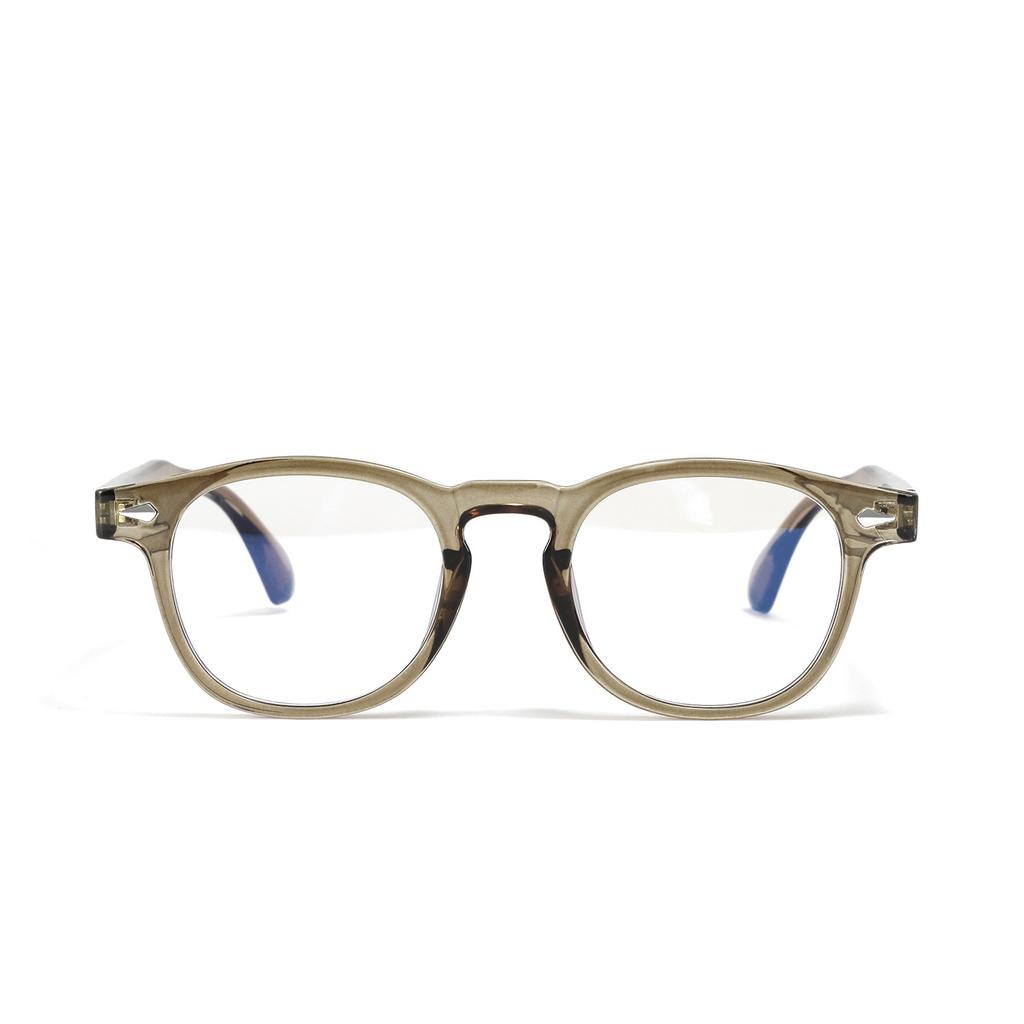 Glasses Flat Mirrors Men'S Rivets College Style Plain Mirrors Women
