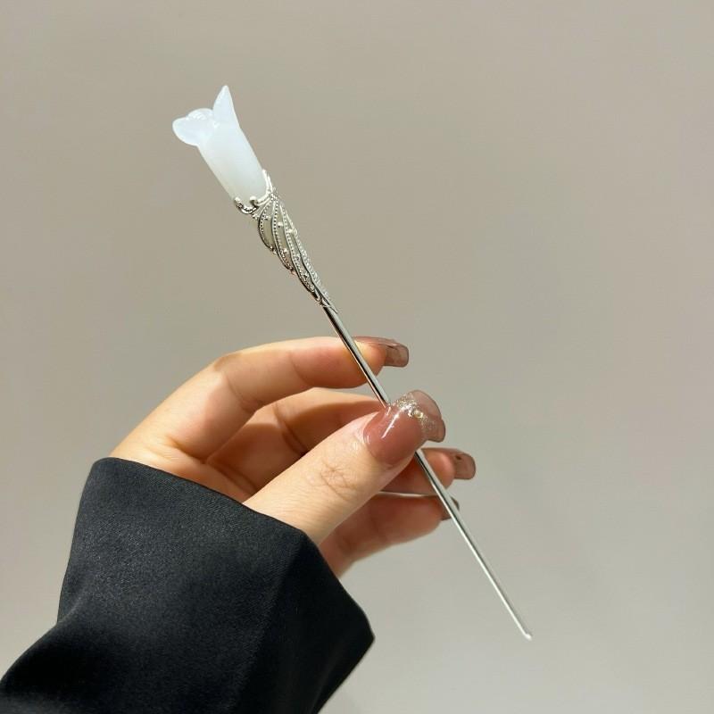 Retro Chinese Style Tassel Hair Clip Women Hair Stick Pins Flower Handmade Hairpins Charm Jewelry Girl Hair Accessories