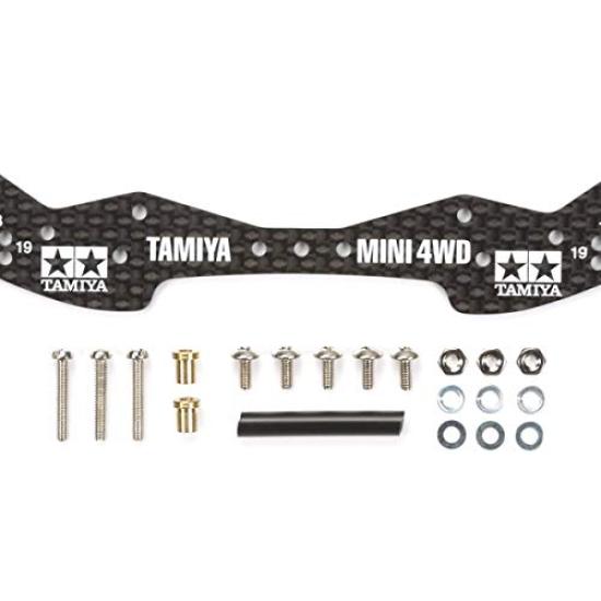 Tamiya Mini 4WD Grade Up Parts Series 498 HG Carbon Front Wide Stay No. GP.498 1.5mm (15498)