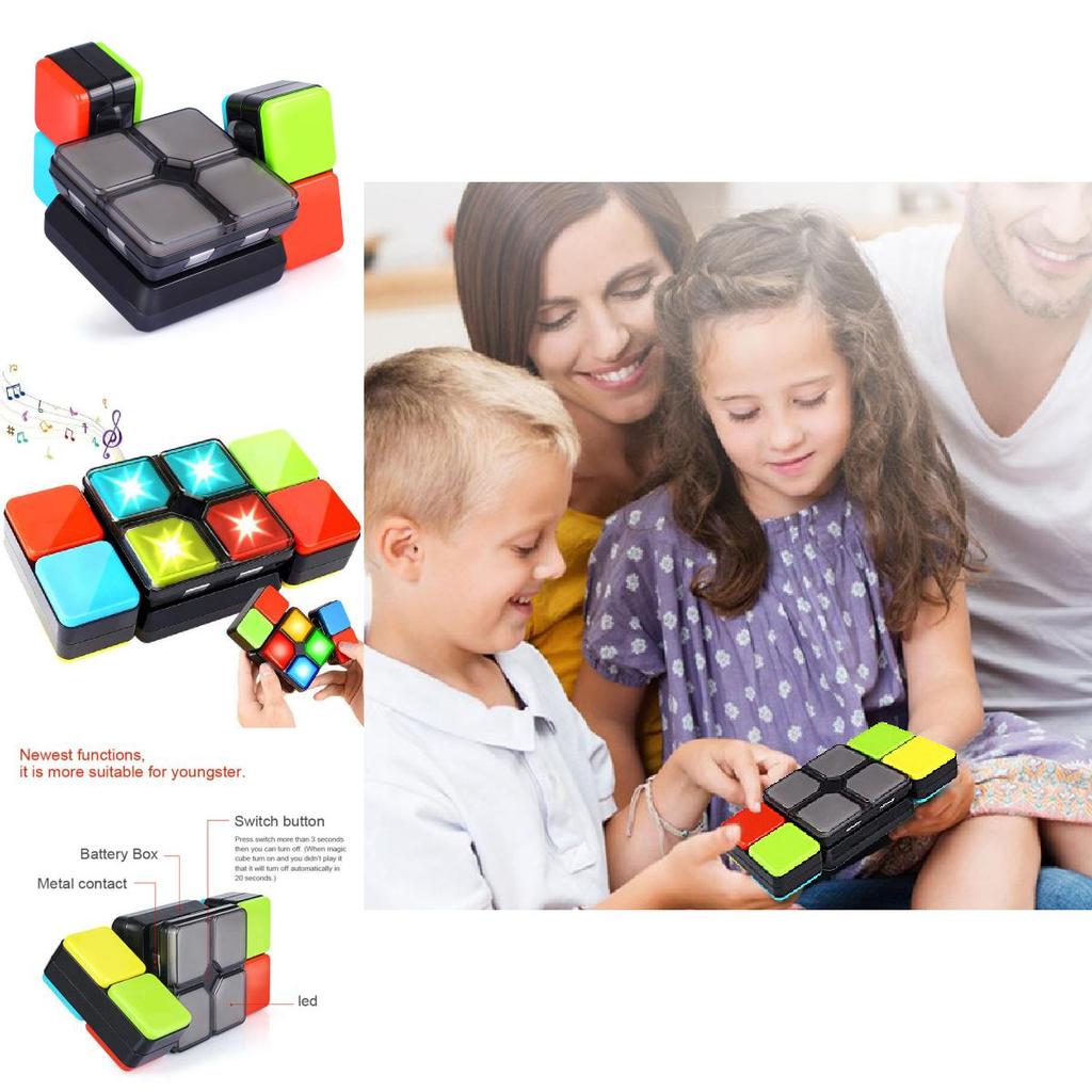 Engaging Flashing Sound Magic Cube Toy For Children And Family Entertainment
